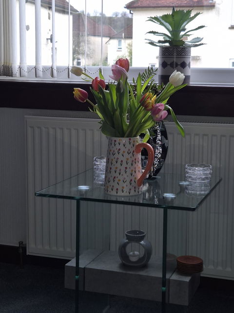 Tulip Print Ceramic Jug
