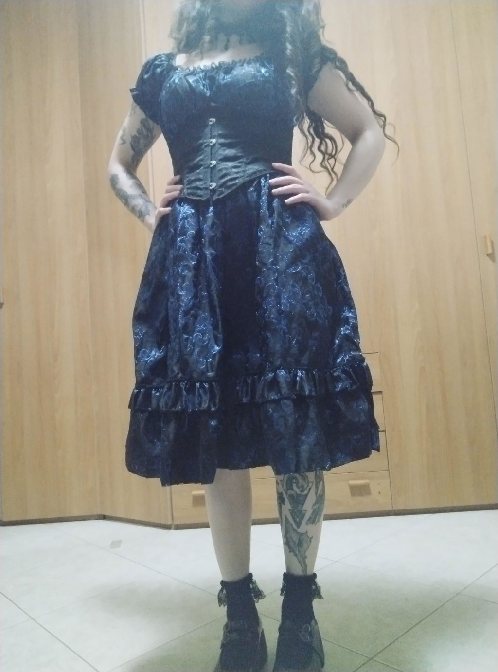 blue and black original dress The Dress Is Now Officially A Sexy Halloween Costume Zipper back or Lace up back Internet debates that blue dress