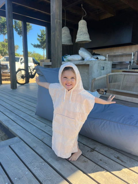 Poncho Toalla Kids Sunshine Azul