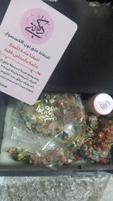 Brown Broken Agate With Green Oily Agate Set