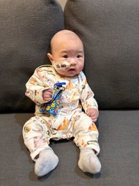 Hard Working Dinos, Organic Baby Romper