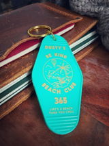 Be Kind Beach Club Motel Keychain