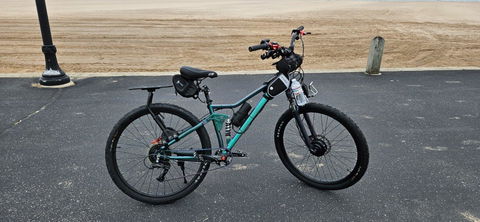 Switch Three Electric Bike Kit w/LCD Display (Up to 75 Miles Range)