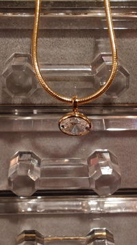 Ella Bezel Oval Necklace