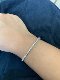 Kate Round 3 Prong Tennis Bracelet