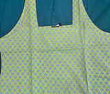 Green Cotton Sleeveless Straight Kurti