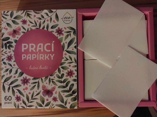 Prací papírky EcoHaus 60 praní luční kvítí