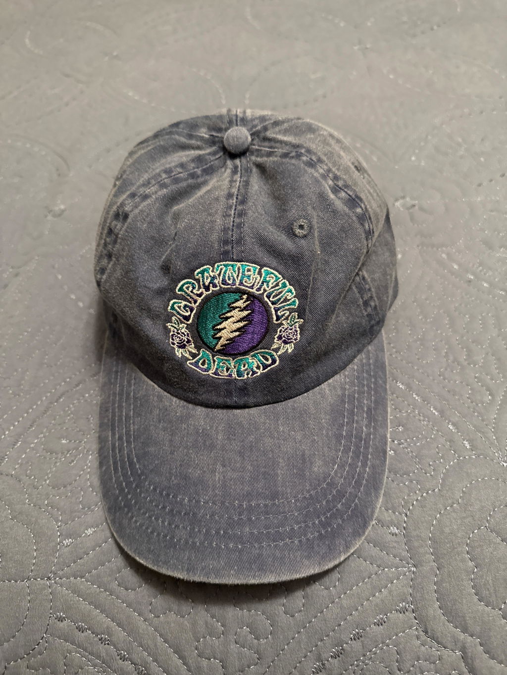 Grateful Dead Bolt on Blue Embroidered Hat