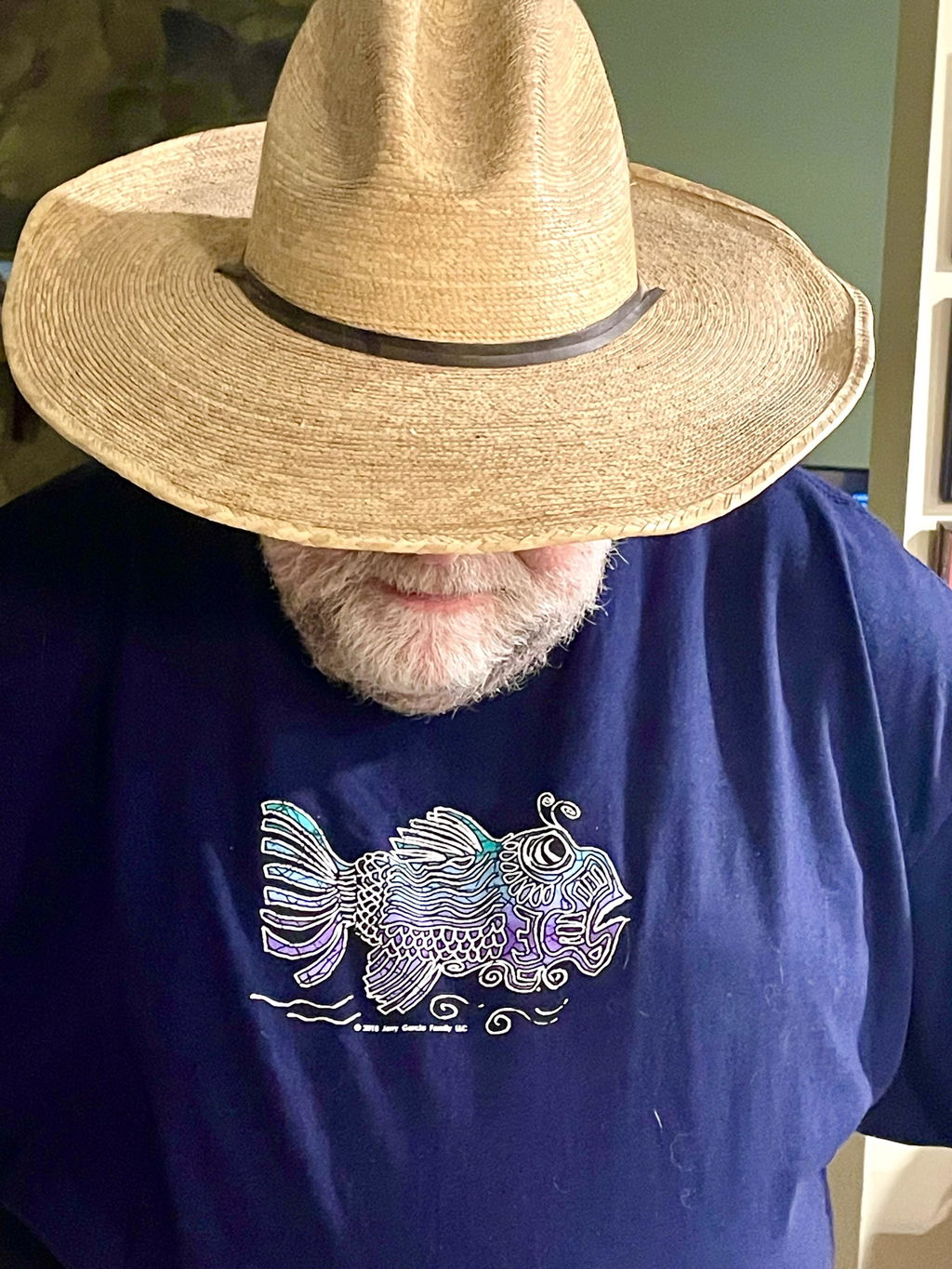 Jerry Garcia Art - Fish tee shirt