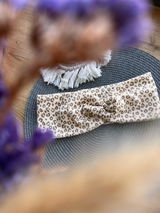 Rib Jersey Leo Print beige