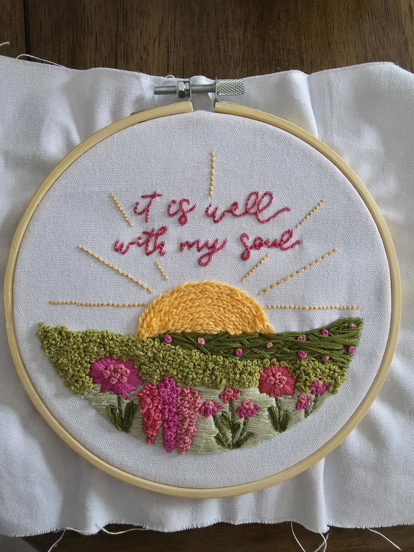 【ゆん】todayful Embroidery Then Sings My Soul Christian Embroidery Kit