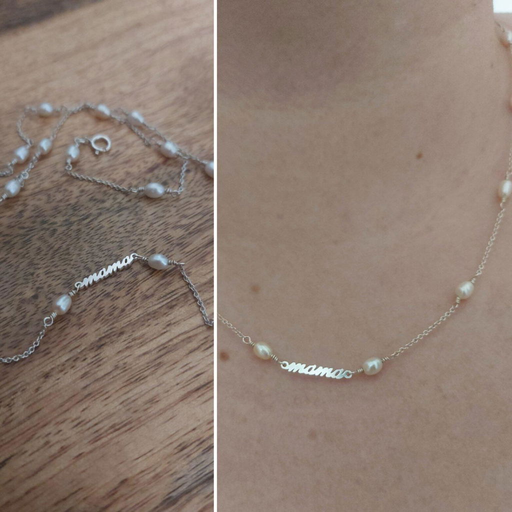 Mama Pearl Chain Necklace