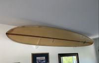 Clear Acrylic Surfboard Wall Rack | Angled Down