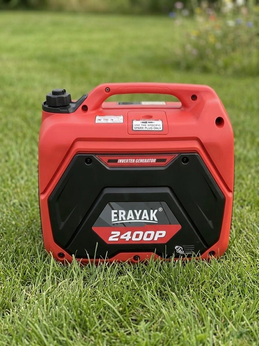 GENERATOR ヨーヨー レッド Erayak 2400P Portable Inverter Generator + Wheel Kit - Erayak Power