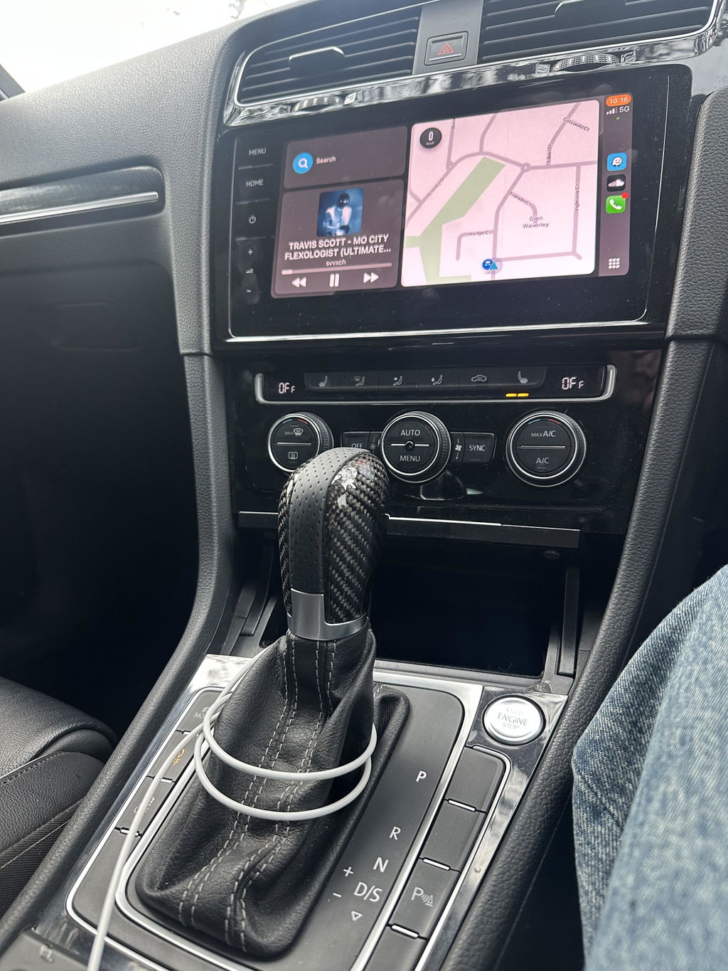 Carbon Fiber DSG Gear Knob Upgrade for Golf, Jetta, Tiguan, Passat, Scirocco