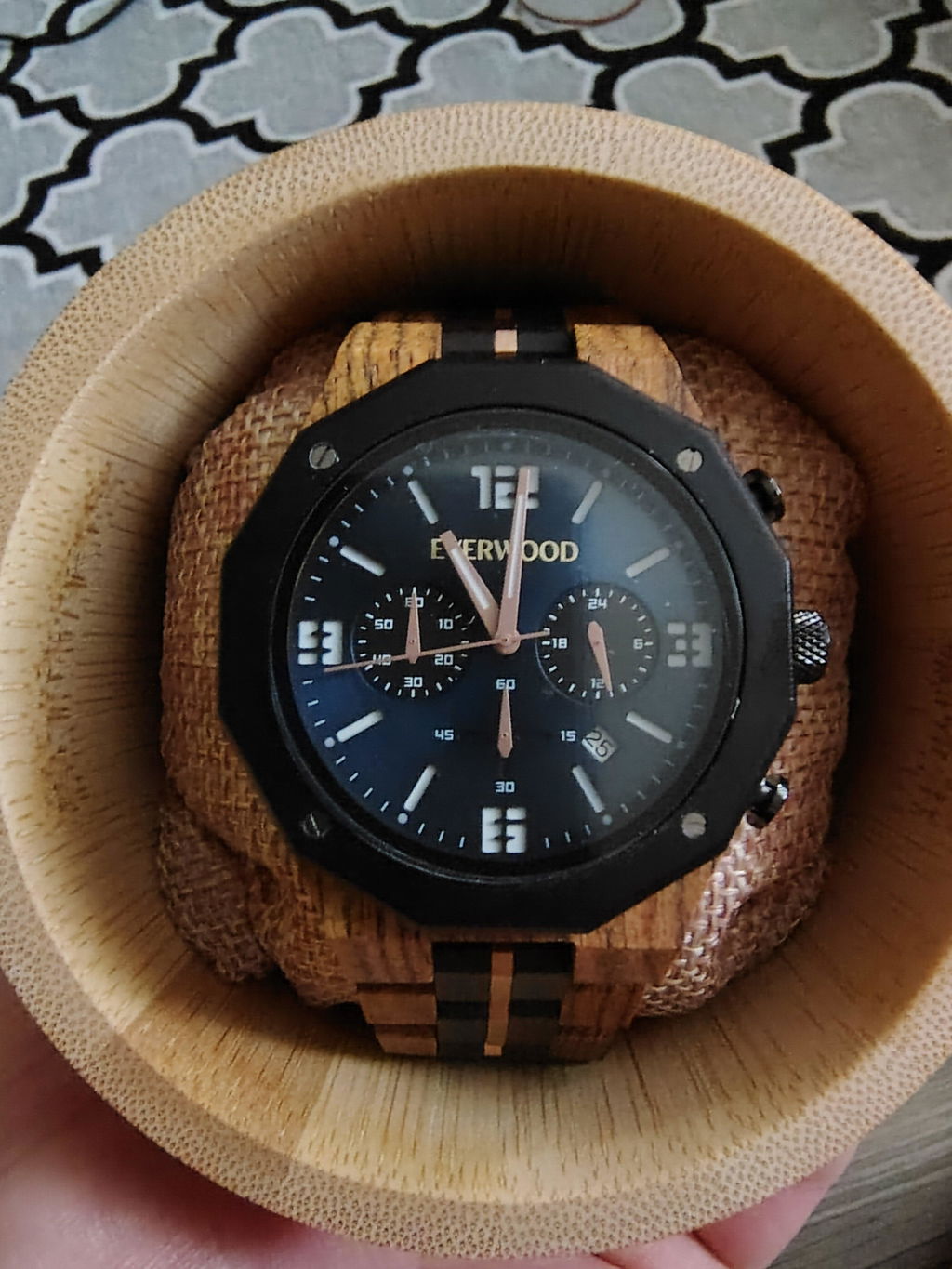 EverWood™ - Blue Whisky Chrono 45mm
