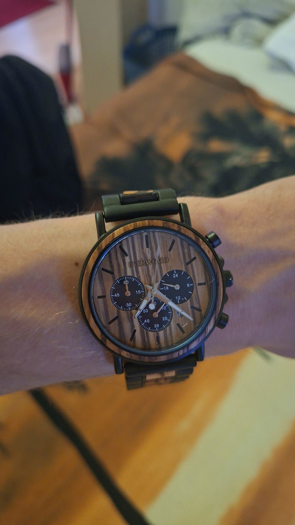 EverWood™  - Walnut Zebra Kronográf 44mm