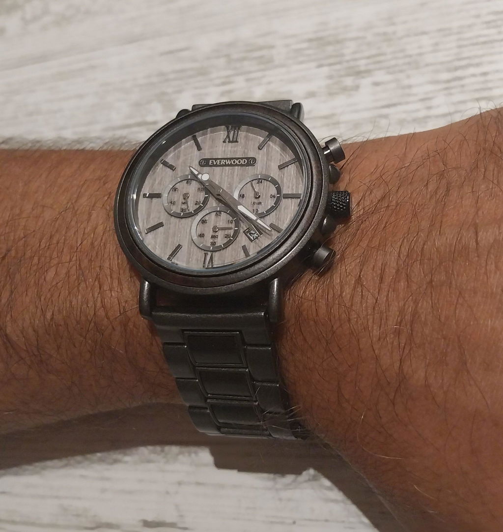 EverWood™  - Metal Zebra Kronográf 44.5mm