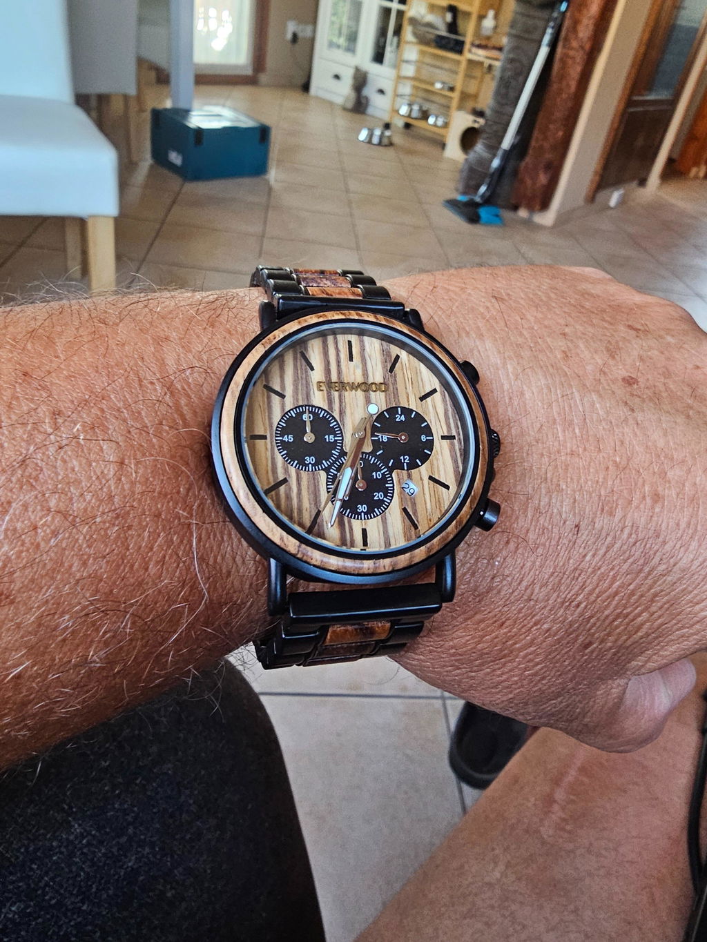 EverWood™  - Walnut Zebra Kronográf 44mm