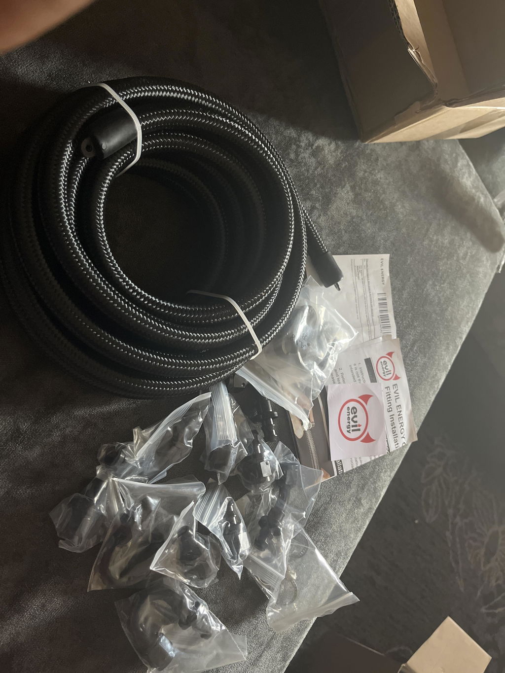 EVIL ENERGY 20FT AN6/8/10 CPE Fuel Line Kit With Push On 18 pcs Fitting