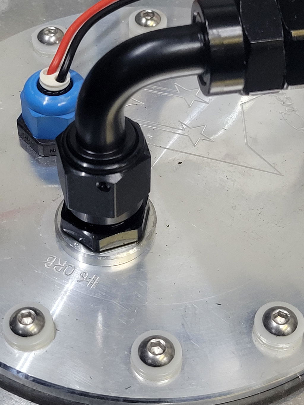 EVIL ENERGY AN Flare to AN ORB Male Fuel Rail Adapter Fitting