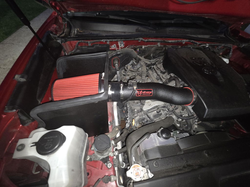 EVIL ENERGY Cold Air Intake Compatible for 2016-2023 Toyota Tacoma 3.5L, Increases Horsepower, Towing Performance & Acceleration, Includes Heat Shield & Pre-Filter, Black