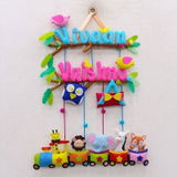 Animal Express Train | Personalised Felt Kids Hanging