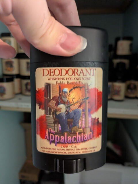 The Appalachian - Deodorant - Homestead Honey Cream, Black Mountain Coffee, Rustic Maple Leaf