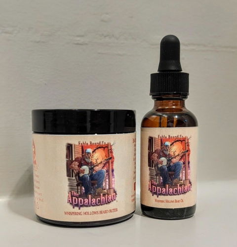 The Appalachian - Beard Oil & Butter Kit - Homestead Honey Cream, Black Mountain Coffee, Rustic Maple Leaf