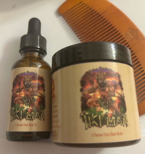 Tiki Man - Beard Butter - Juicy Pineapple, Jungle Woods, Spiced Rum