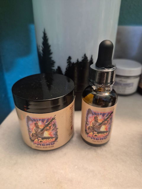 The Action Hero - Beard Oil - Musky Cedarwood, Warm Caraway, Velvety Apricot