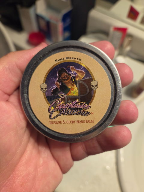 Captain Crimson - Beard Balm - Creamy Coconut, Warm Amber, Sea Salt, and Fresh Vanilla