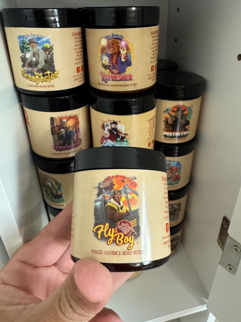 Flyboy - Beard Butter - Vintage Barbershop, Officer's Whiskey Reserve, Spiced Clove Ember