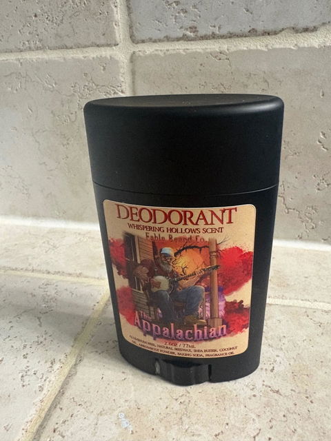 The Appalachian - Deodorant - Homestead Honey Cream, Black Mountain Coffee, Rustic Maple Leaf