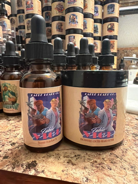 Fable Vice - Beard Oil & Butter Kit - Oceanfront Breeze, Golden California Citrus, Polished Coastal Woods