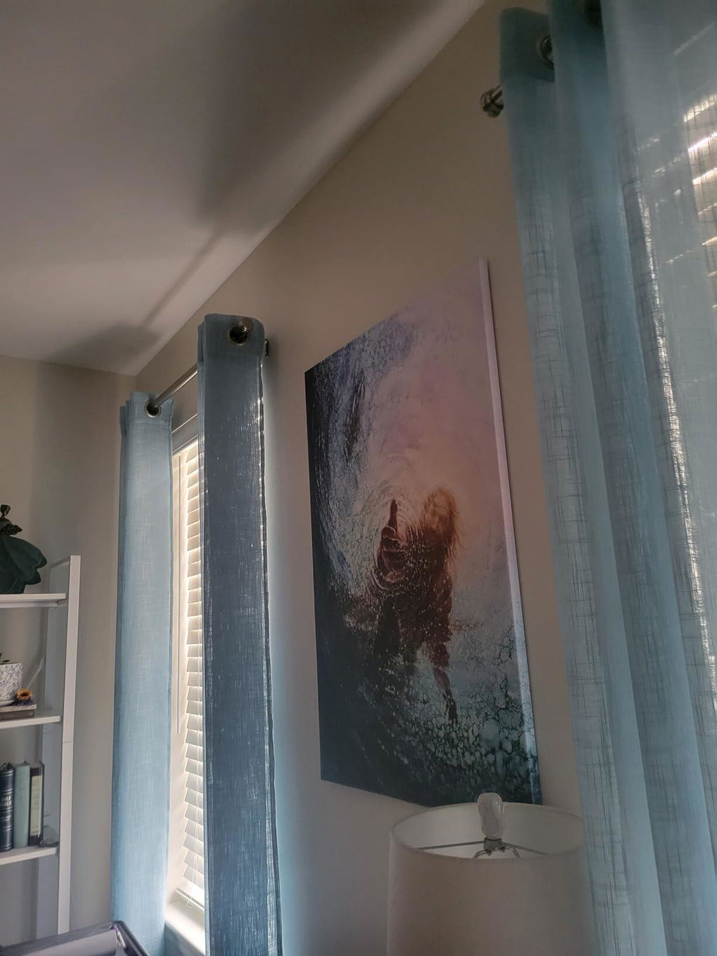 Jesus Saving Peter from the Water - Faith and Rescue Poster/Canvas