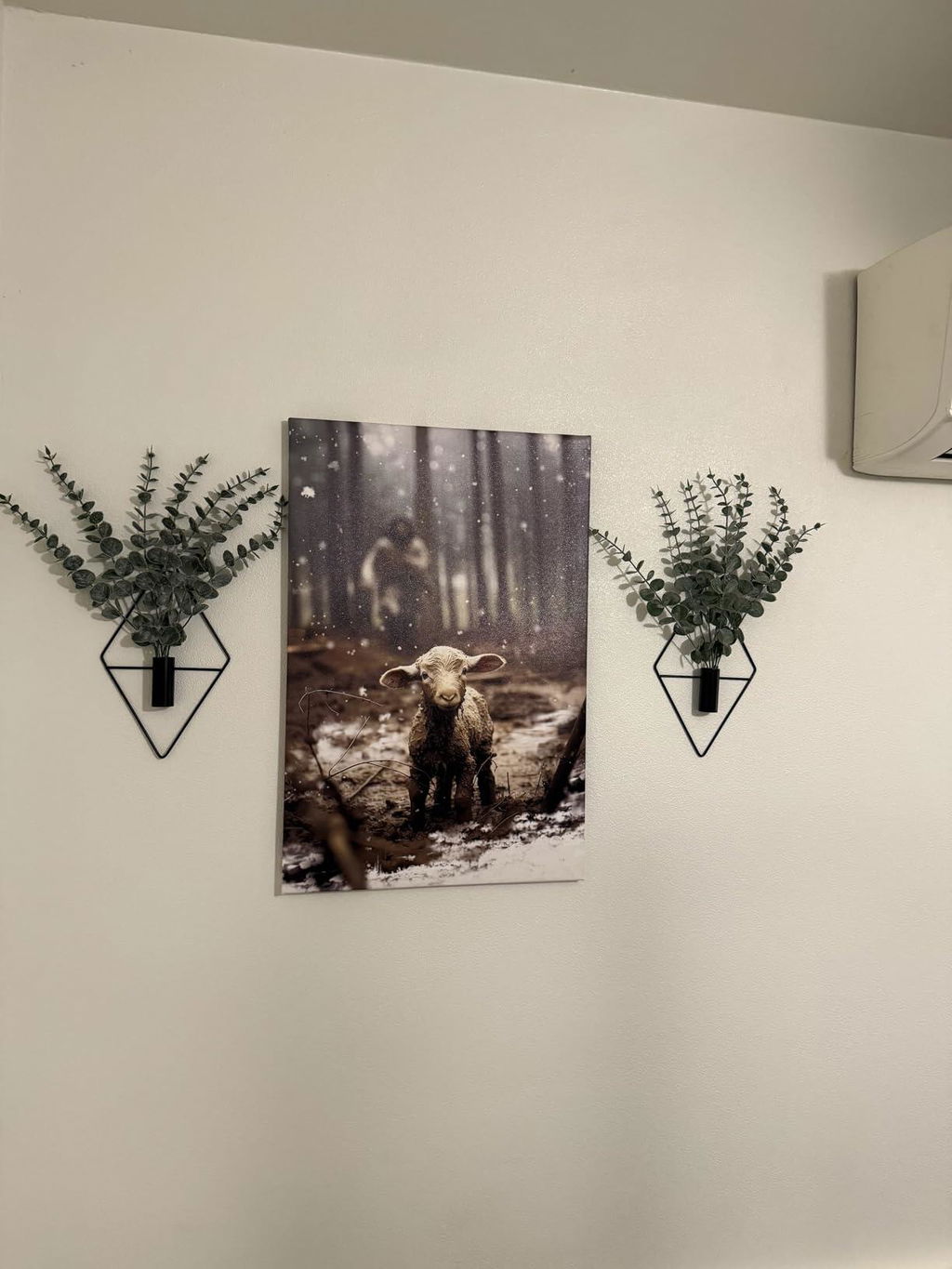 Jesus and Lamb Poster/Canvas