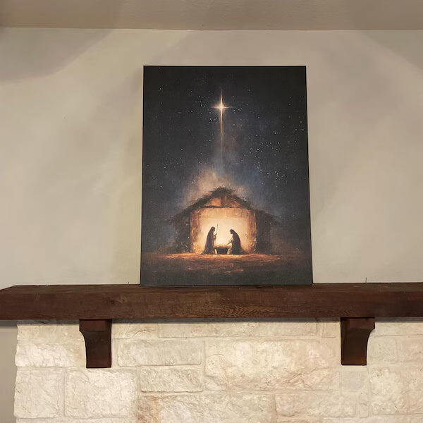 Nativity Scene Wall Art Poster/Canvas