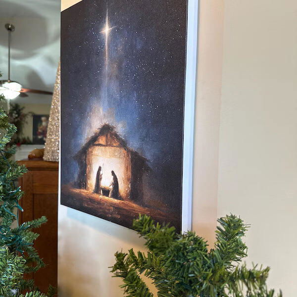 Nativity Scene Wall Art Poster/Canvas
