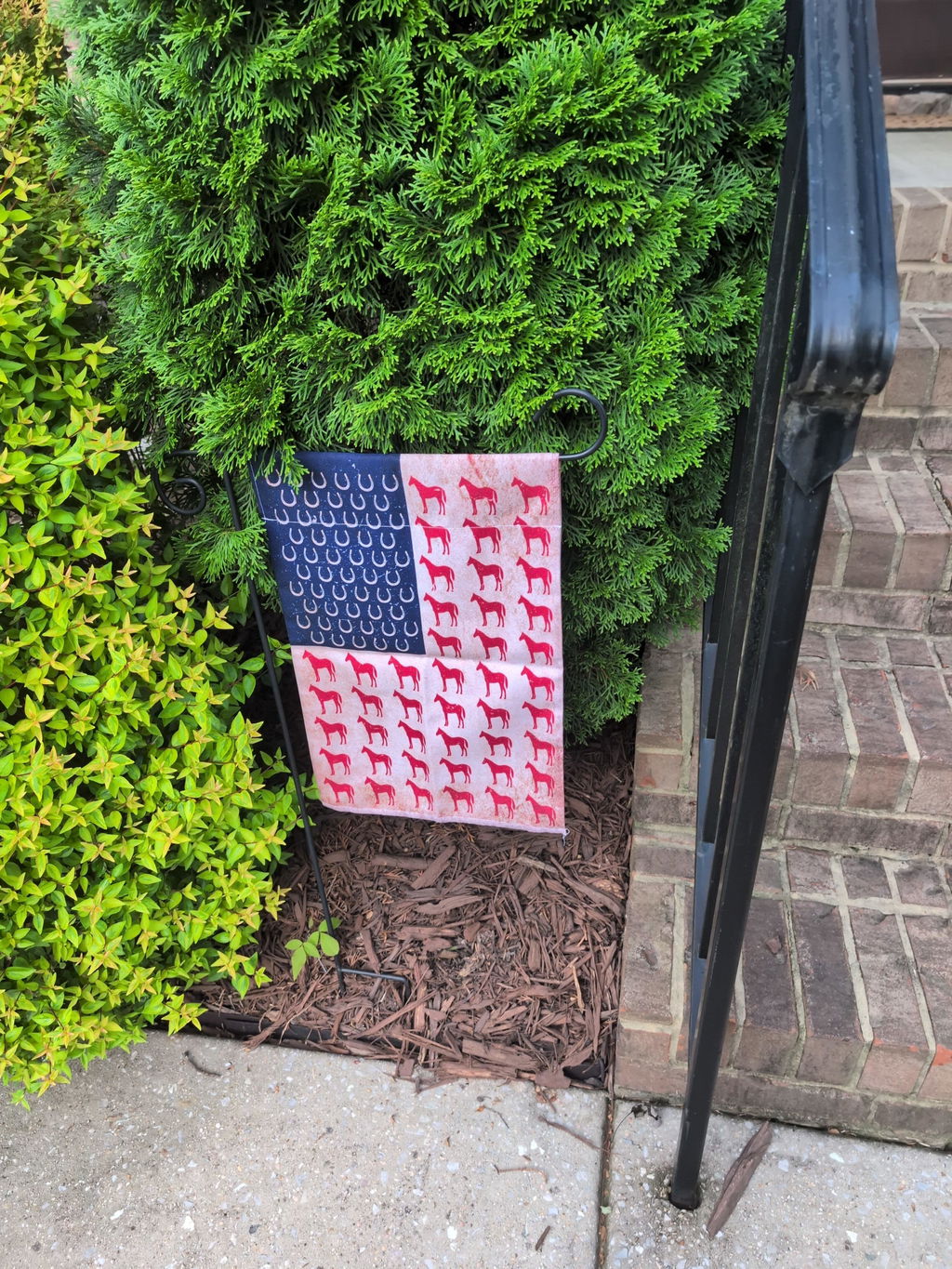 July 4th Horse American Garden Flag & House Flag, Independence Day Patriotic Horse USA Yard Flag Gift For Horse Lovers