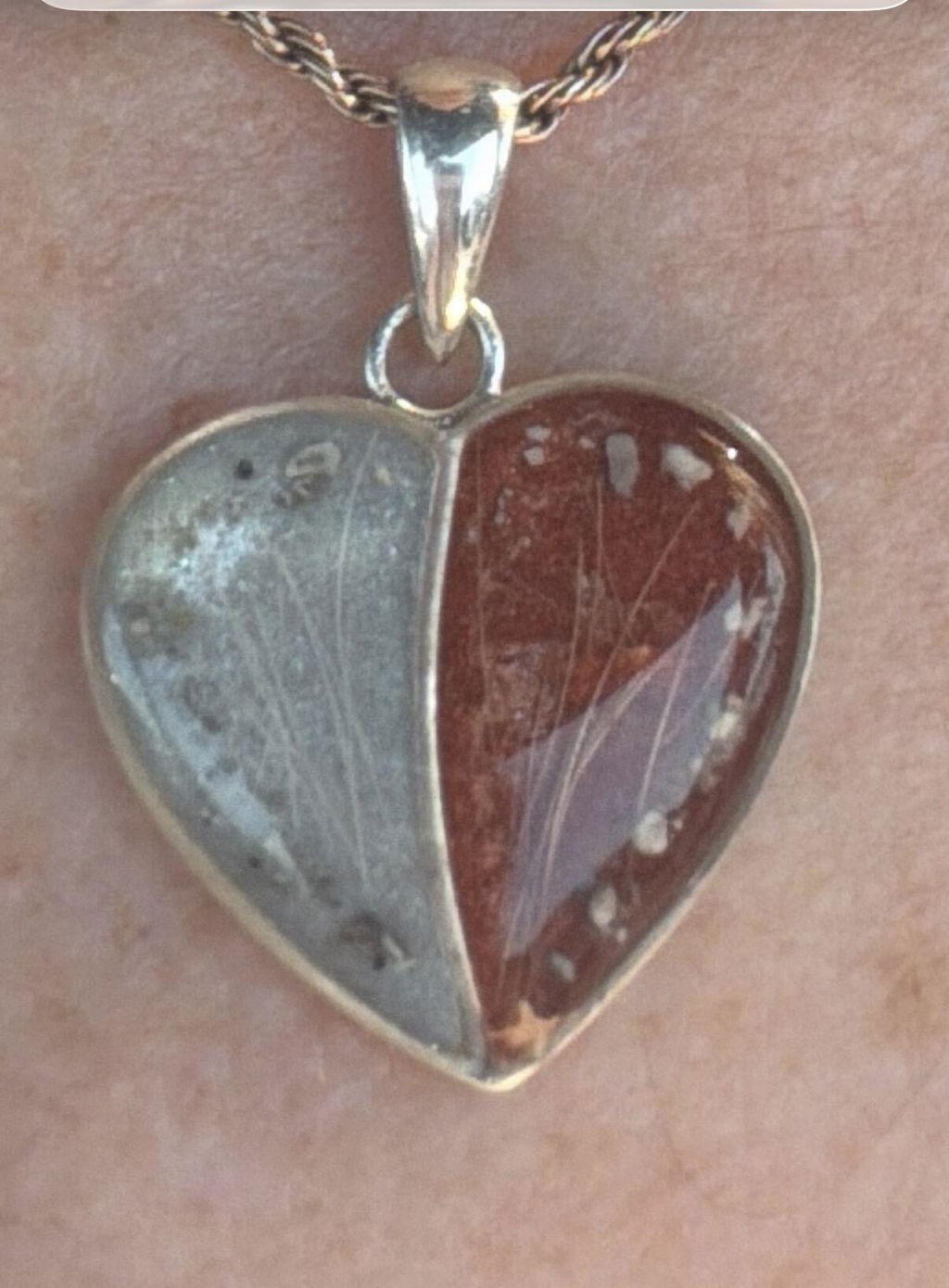 Double Ashes Heart Necklace