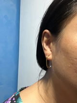 Jayla (Two Tone) U-Shaped Classic Silver & Gold Hoops