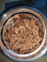 Pute mit Süßkartoffel, Spinat und Apfel (im Glas)