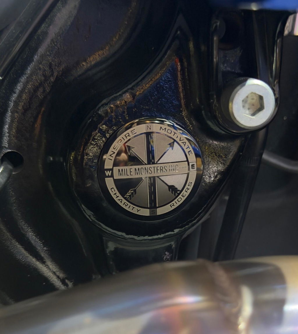 Harley-Davidson Stainless-Steel in Black Custom Swing Arm Covers
