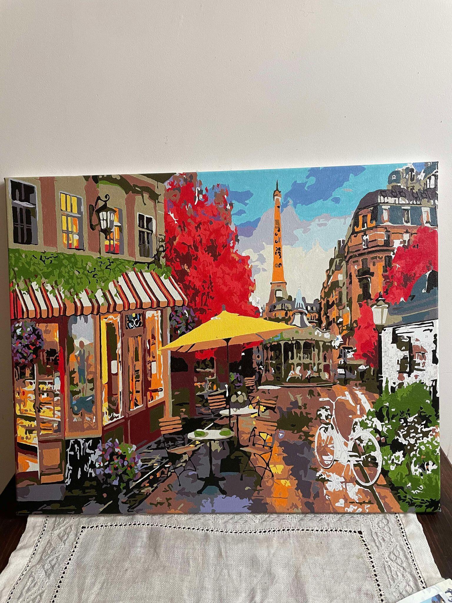 Pintura por números - Terraza en París – Figured'Art