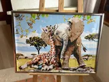 Elephant & Giraffe friends