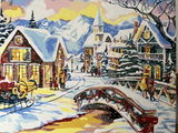Small Village during Winter