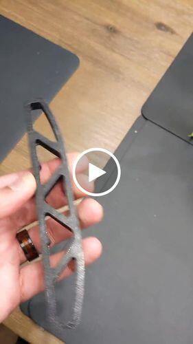 Flexible watch strap printed in Cheetah Midnight Black TPU on a Bowden tube printer