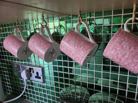 "Pink Wrap Around" 12oz Fine Bone China Mug