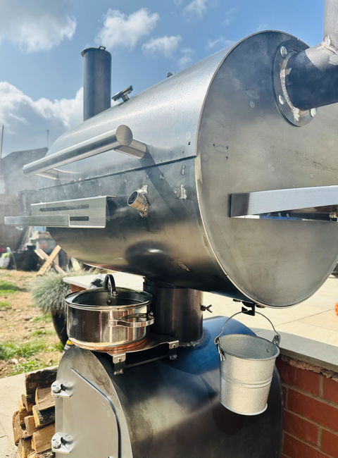 GrillSymbol Smoky Beast Corten BBQ Smoker and Smoker Grill